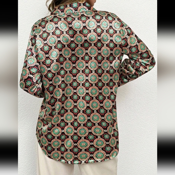 All-Over Printed Long Sleeve Shirt - Picture 2 of 4